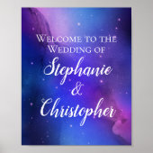 Poster Nebula violette Art céleste Mariage spatial (Devant)