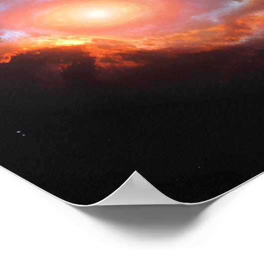 Poster Nébuleuse cosmique colorée (Coin)