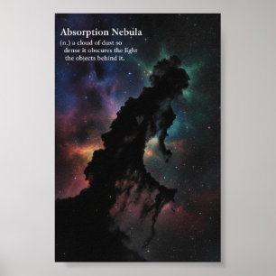 Poster Nébuleuse d'absorption Sombre Astronomie Galaxie E