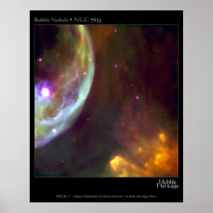 Poster Nébuleuse de bulle - télescope de NGC 7635 Hubble