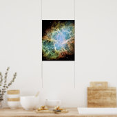 Poster Nébuleuse de crabe turquoise (Cuisine)