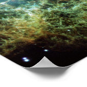 Poster Nébuleuse de crabe turquoise (Coin)