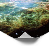 Poster Nébuleuse de crabe turquoise (Coin)