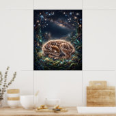 Poster Nébuleuse de Faon de Cerf Art de la mousse étoilée (Cuisine)