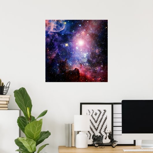 Poster nébuleuse de galaxie cool (Bureau à domicile)