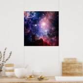 Poster nébuleuse de galaxie cool (Cuisine)