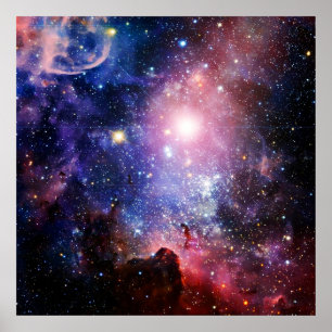 Poster nébuleuse de galaxie cool