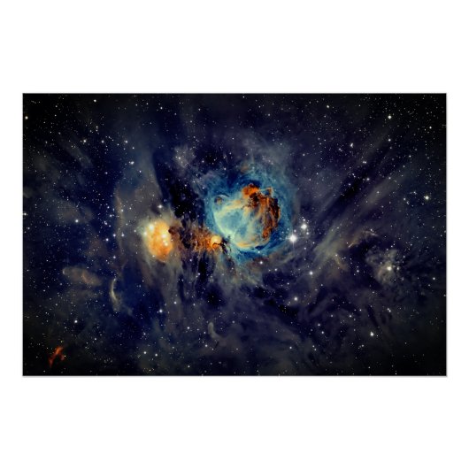 Poster Nébuleuse de la galaxie de l'espace céleste (Devant)