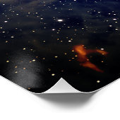 Poster Nébuleuse de la galaxie de l'espace céleste (Coin)