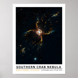 Poster Nébuleuse de la griffe du crabe du Sud Éducation s