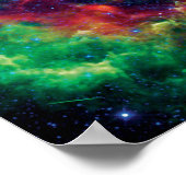 Poster Nébuleuse de la Rosette photo spatiale NASA (Coin)