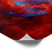 Poster Nébuleuse de la Tarentule, photo spatiale infrarou (Coin)