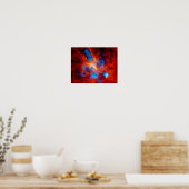 Poster Nébuleuse de la Tarentule, photo spatiale infrarou (Cuisine)