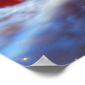 Poster Nébuleuse de l'espace profond et cosmos en éruptio (Coin)