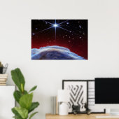 Poster Nébuleuse de l'espace profond et cosmos en éruptio (Bureau à domicile)