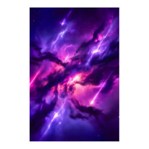 Nébuleuse de l'espace vide cosmique magenta vibran