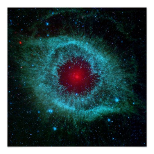 Poster Nébuleuse de l'Hélice ou NGC 7293, Nébuleuse plané (Devant)