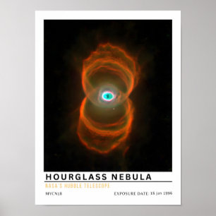 Poster Nébuleuse de l'Heure de Verre Éducation Spatiale