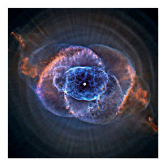 Poster Nébuleuse de l'Œil de Chat (NGC 6543) Bulle Sphéri