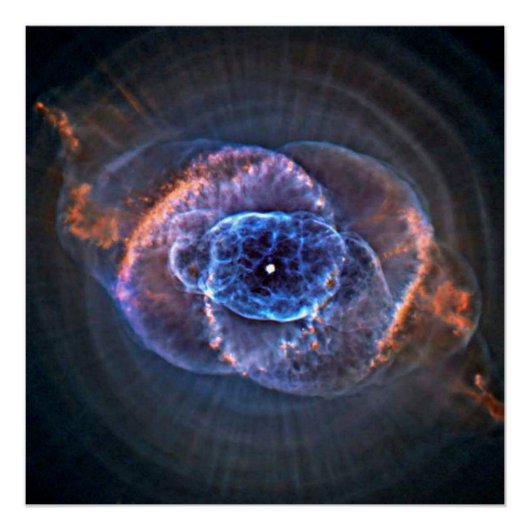 Poster Nébuleuse de l'Œil de Chat (NGC 6543) Bulle Sphéri (Devant)