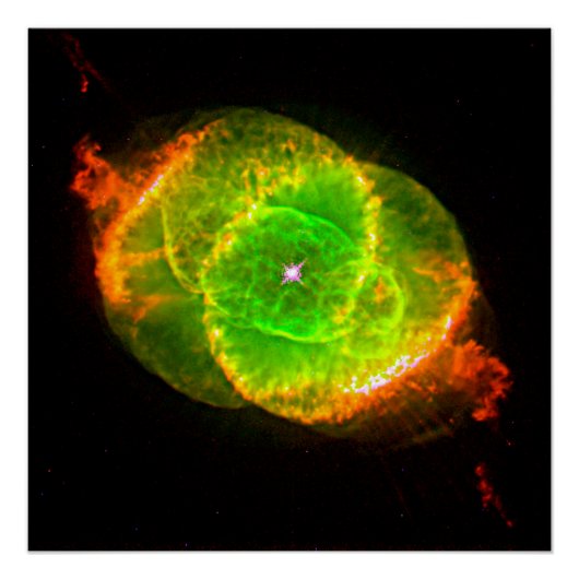Poster Nébuleuse de l'Œil de Chat NGC 6543 Étoile mourant (Devant)