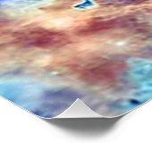 Poster Nébuleuse d'Eta Carinae bleu amélioré (Coin)