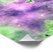 Poster Nébuleuse d'Eta Carinae vert renforcé (Coin)