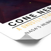 Poster Nébuleuse du Cône Éducation Spatiale (Coin)