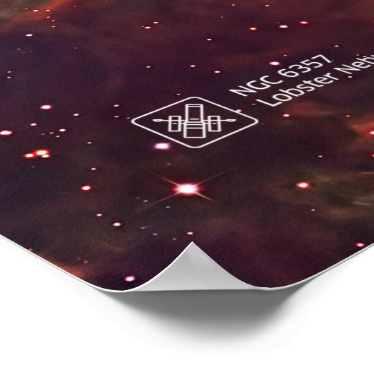 Poster Nébuleuse du homard, NGC 6357 (Coin)