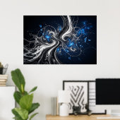 Poster Nébuleuse Fractalis (Bureau à domicile)