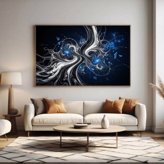 Poster Nébuleuse Fractalis