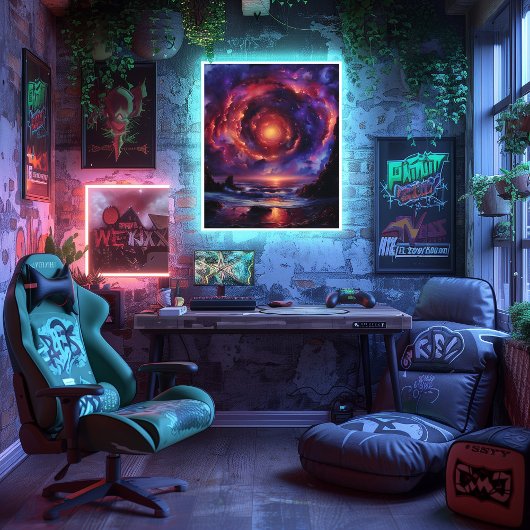 Poster Nebulosa de Amanecer Cósmico