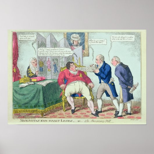 Poster Necessitas Legs non habet (Devant)