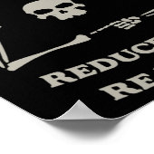 Poster Necromancier Réduire Réutiliser Réanimer Funny Ske (Coin)