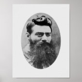 Poster Ned Kelly Mugshot - 1880 (Devant)