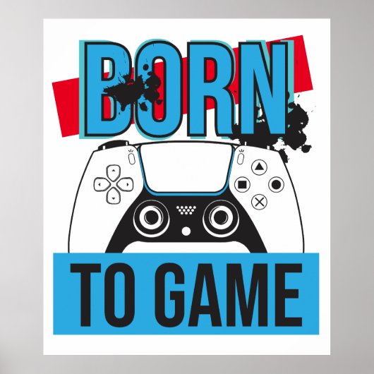 POSTER NÉE AU JEU AVEC MA CONSOLE (Devant)