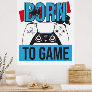 POSTER NÉE AU JEU AVEC MA CONSOLE