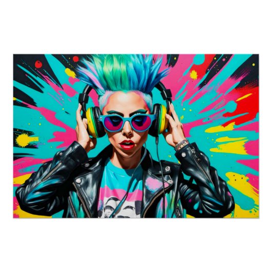 POSTER NÉE DE CETTE FAÇON-PUNK ROCKS (Devant)