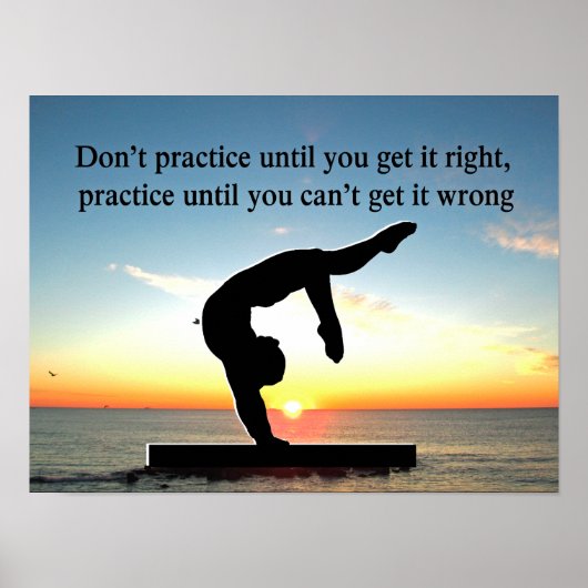 POSTER NÉE D'UN CHAMPION DE GYMNAST (Devant)