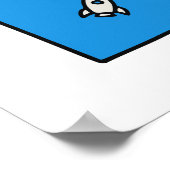 Poster Need Some Space Funny Astronaut Balloon Space Pun (Coin)