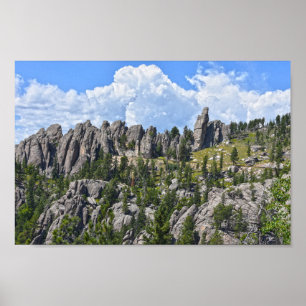 Poster Needles Highway, Black Hills, South Dakota