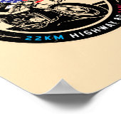 Poster Needles Highway Motorcycle du Dakota du Sud (Coin)