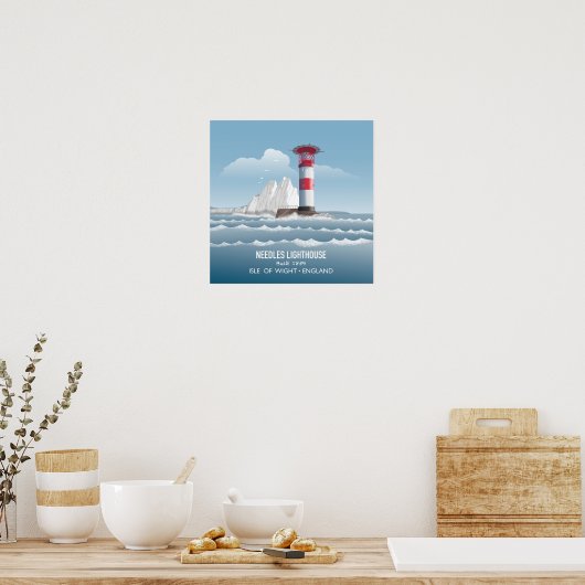Poster Needles Lighthouse (Cuisine)