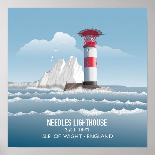 Poster Needles Lighthouse (Devant)