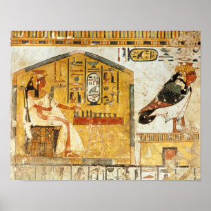Poster Nefertari jouant le senet