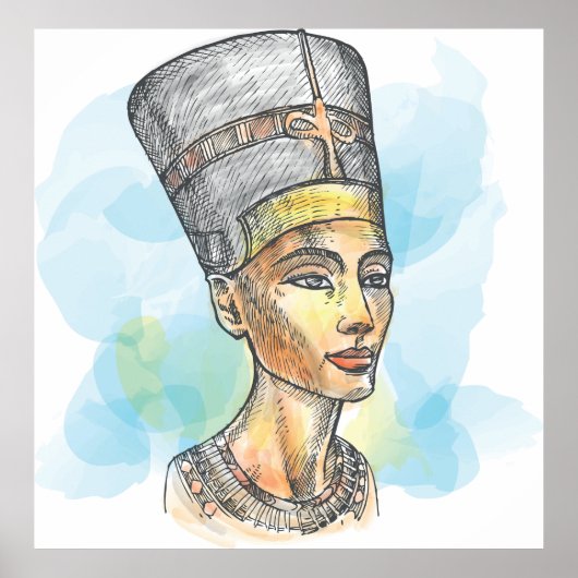 Poster Néfertiti (Devant)