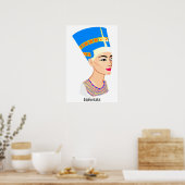 Poster Nefertiti portrait de reine égyptienne (Cuisine)