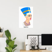 Poster Nefertiti portrait de reine égyptienne (Bureau à domicile)