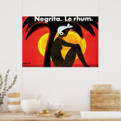 Poster Negrita vintage Le Rhum par Villemot (Cuisine)