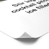 Poster NEGRONI 16" x 20" Cocktail Recette Art (Coin)